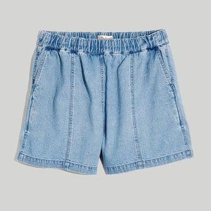 Madewell Easy Pull-On Shorts in Rathmore Wash